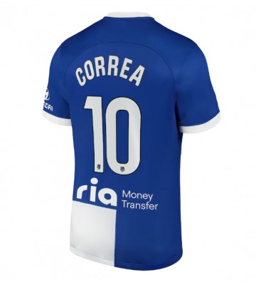 Atletico Madrid Angel Correa #10 Koszulka Wyjazdowych 2023-24 Krótki Rękaw